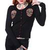 Banned - SUGAR SKULL Cardigan - Noir/Rouge Product image